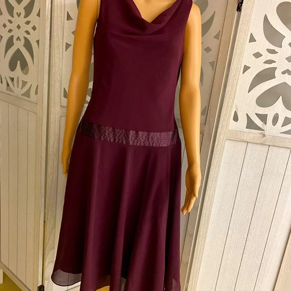 maroon drop waist dress Maroon Solid Roll On Sleeves With Collar Neck Drop Waist Shirt Dress